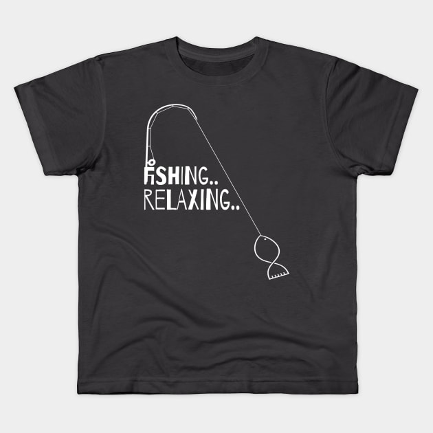 Fishing fisher design Kids T-Shirt by summerDesigns